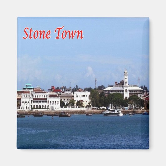 Z004 STONE TOWN, Tanzania, Afrika, Fridge Magneet (Voorkant)