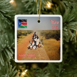 Z006 WAU, Zuid-Sudan, Afrika, Keramisch Ornament