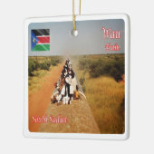 Z006 WAU, Zuid-Sudan, Afrika, Keramisch Ornament (Links)