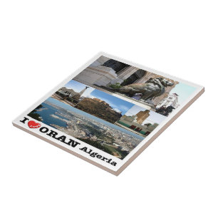 Z007 ORAN I Love, Mosaic Algerije, Africa, Fridge Tegeltje