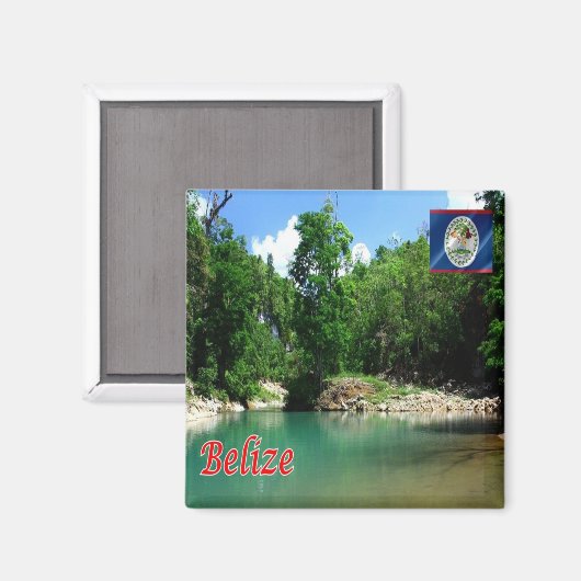 Z008 BELIZE, San Miguel Branch, Fridge Magneet (Voorkant / Achterkant)
