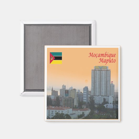 Z008 MAPUTO, Mozambique, Afrika, Fridge Magneet (Voorkant / Achterkant)