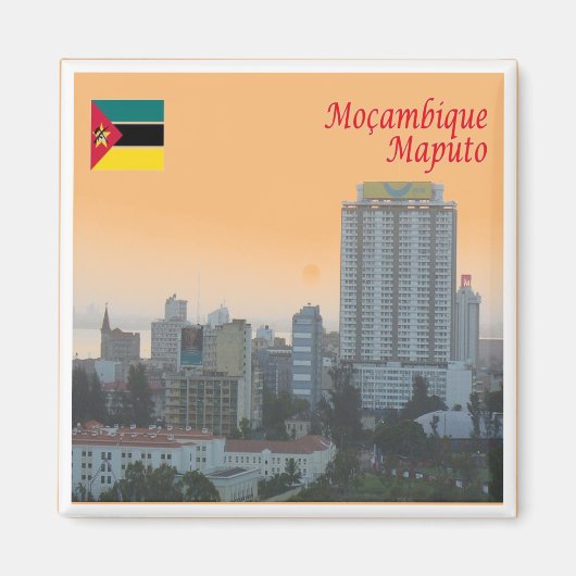 Z008 MAPUTO, Mozambique, Afrika, Fridge Magneet (Voorkant)