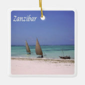 Z015 ZANZIBAR, Tanzania, Afrika, Keramisch Ornament (Voorkant)