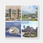 Z016 TANZANIA, Mozaïek, Afrika, Fridge Magneet (Voorkant)