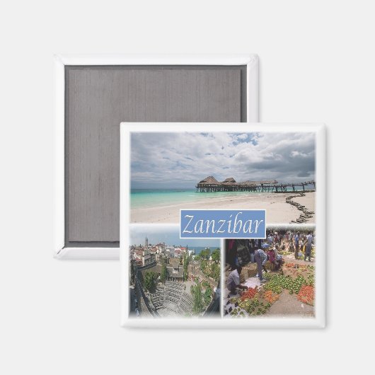 Z017 ZANZIBAR, Mosaic, Tanzania, Afrika, Fridge Magneet