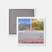 Z019 TANZANIA, Mozaïek, Afrika, Fridge Magneet (Voorkant / Achterkant)