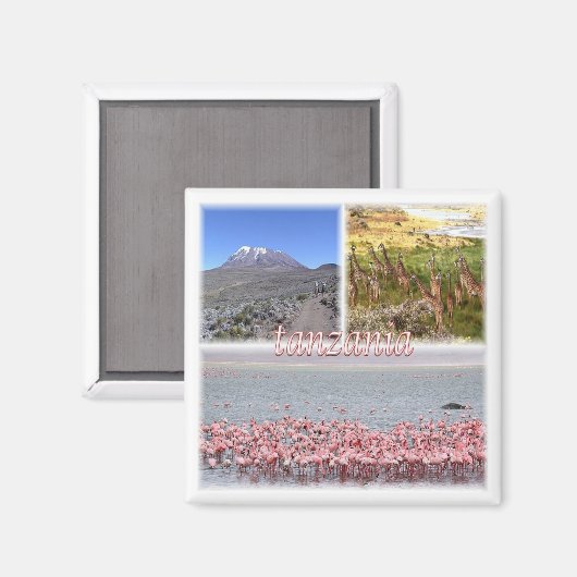 Z019 TANZANIA, Mozaïek, Afrika, Fridge Magneet (Voorkant / Achterkant)