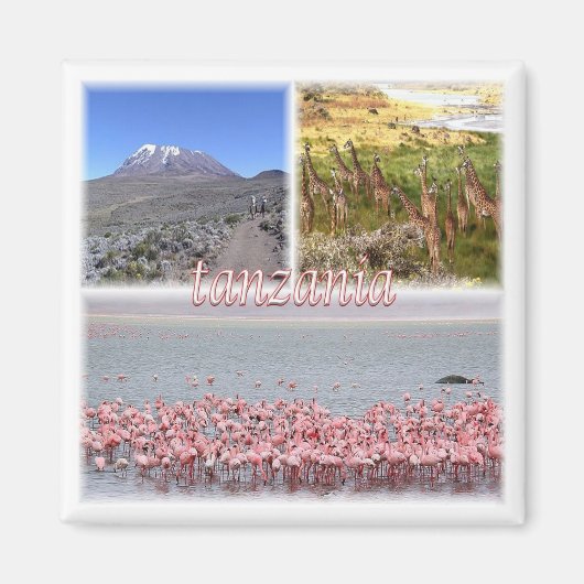 Z019 TANZANIA, Mozaïek, Afrika, Fridge Magneet (Voorkant)