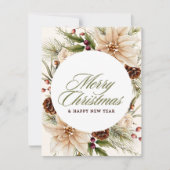 z100daysxmas,bos,bomen,aquarel bos,wandelen,h feestdagenkaart (Voorkant)