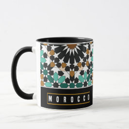 Z10-Morocco-themed souvenir mug with a geometric d Mok