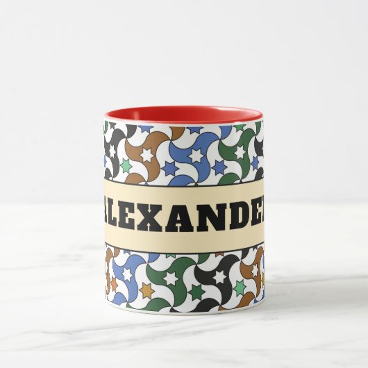 Z12-Alexander Brooks Mug – Custom Geometric Design Mok (Midden)