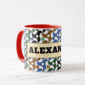 Z12-Alexander Brooks Mug – Custom Geometric Design Mok (Voorkant links)