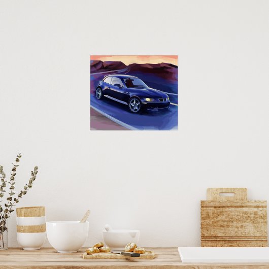 z3 coupe-illustratie poster (Keuken)