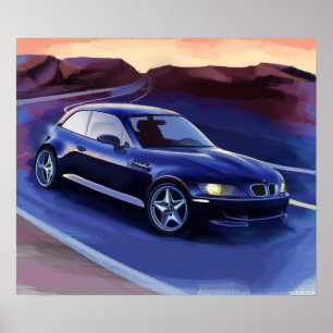 z3 coupe-illustratie poster