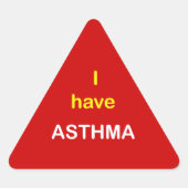 z3 - Ik heb ASTHMA. Sticker (Voorkant)