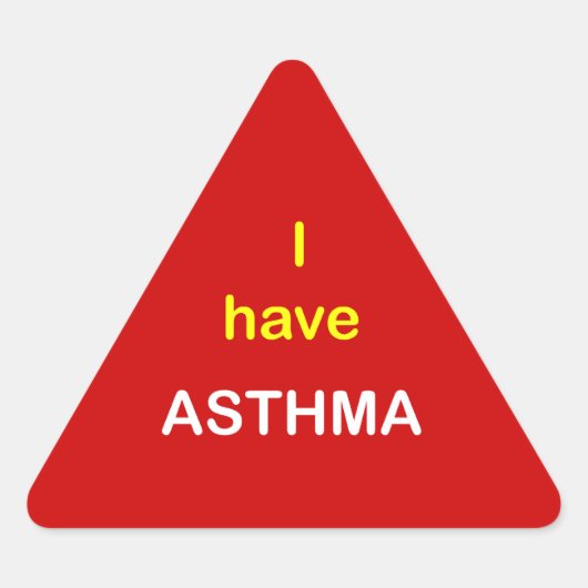 z3 - Ik heb ASTHMA. Sticker (Voorkant)