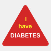 z6 - Ik heb DIABETES. Sticker (Voorkant)