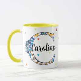 Z8-C Monogram Mug – Geometric & Floral Elegance Mok