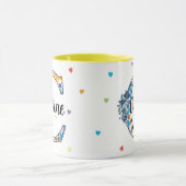 Z8-C Monogram Mug – Geometric & Floral Elegance Mok (Midden)