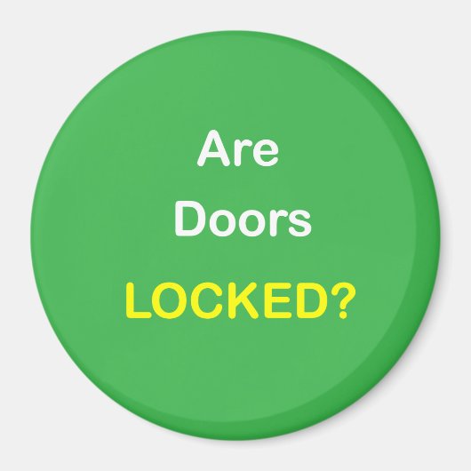 z94 - Magnetische herinnering ~ ZIJN DEUREN OP SLO Magneet (Voorkant)