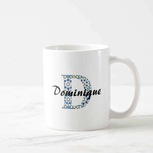 Z-7 Geometric Letter D Mug Koffiemok (Rechts)