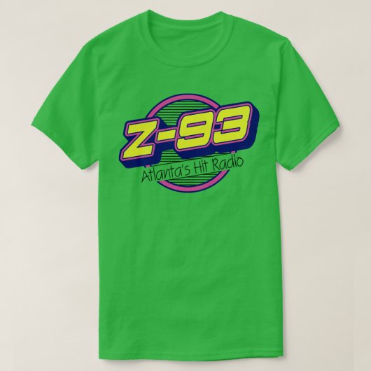 Z 93 Atlanta Hits Retro Defunct Radio Station T-shirt (Design voorkant)