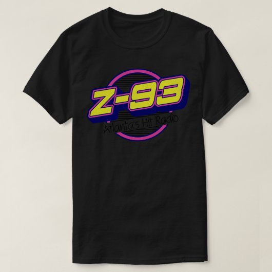 Z 93 Atlanta Hits Retro Defunct Radio Station T-shirt (Design voorkant)