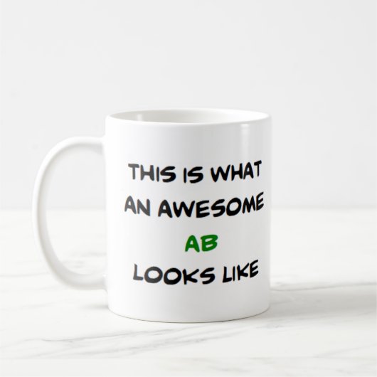 z ab, geweldige koffiemok (Links)