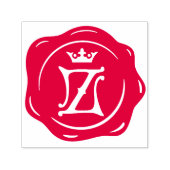 Z - Antiek Wax Seal Gotische Troon Initiaal Letter Zelfinktende Stempel (Design)