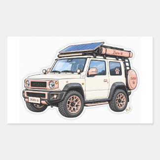 Z.AURA™ Dream Classic Girl Voertuigsticker Rechthoekige Sticker