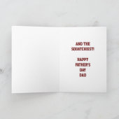 Z Bigfoot die de Grootste Papa van Werelden lopen Kaart (Binnen)