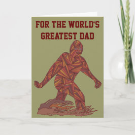 Z Bigfoot die de Grootste Papa van Werelden lopen Kaart