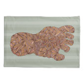 Z Bigfoot Sasquatch Track Cool Bedroom Decorator Kussensloop (Achterkant-Links)