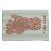 Z Bigfoot Sasquatch Track Cool Bedroom Decorator Kussensloop (Voorkant-Rechts)