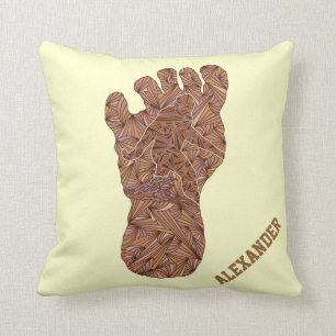 Z Bigfoot Sasquatch Track Personalized Home Decor Kussen