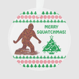 Z Bigfoot Walking Sasquatch Funny Kerstmis Ornament