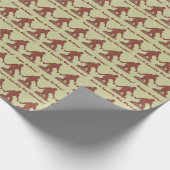 Z Bigfoot Walking Sasquatch Happy Birthday Squatch Cadeaupapier (Hoek)