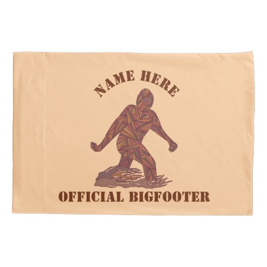 Z Bigfoot Walking Sasquatch Official Bigfooter Kussensloop (Achterkant)