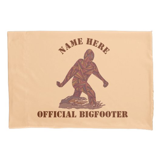 Z Bigfoot Walking Sasquatch Official Bigfooter Kussensloop (Voorkant)