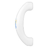 Z Blauwe kat en de monnikkast. Keramische Kastgreep (Zijkant)