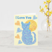 Z Blauwe Kat en het Jubileum van de Minnaar van de Kaart (Gele Bloem)