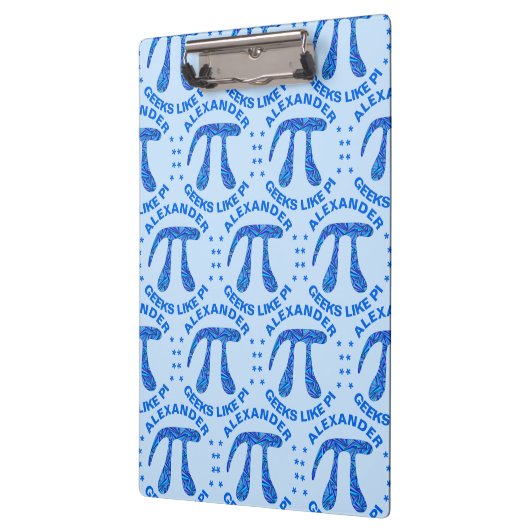 Z Blue Pi Symbol Wiskunde Geek Patroon Geeks Net a Klembord (Links)