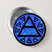 Z Blue Platos Air Symbol Triad Button Badge (Voorkant /achterkant)