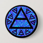 Z Blue Platos Air Symbol Triad Button Badge (Voorkant)