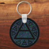 Z Colorful New age Platos Air Sign Triad Sleutelhanger (Voorkant)