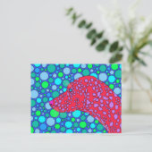 Z Cute Dalmatian Pop Art Briefkaart (Staand voorkant)