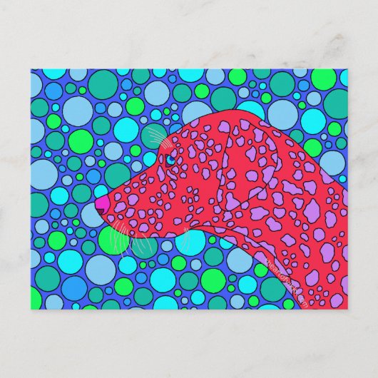 Z Cute Dalmatian Pop Art Briefkaart (Voorkant)