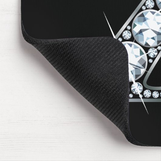 "Z" Diamond Bling Mousepad Muismat (Hoek)