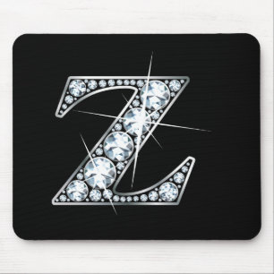 "Z" Diamond Bling Mousepad Muismat